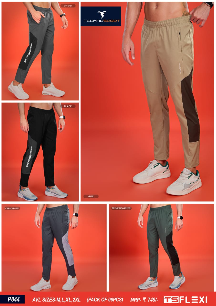 P844 ASSORTED MENS TECHNOSPORT TRACK PANT L - Image 1
