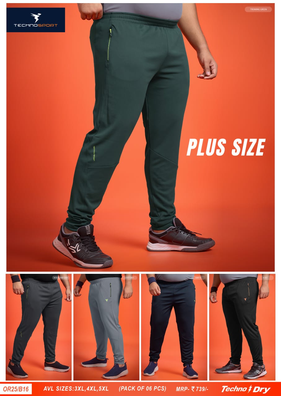 OR25/B16 ASSORTED MENS TECHNOSPORT TRACK PANT 4XL - Image 1