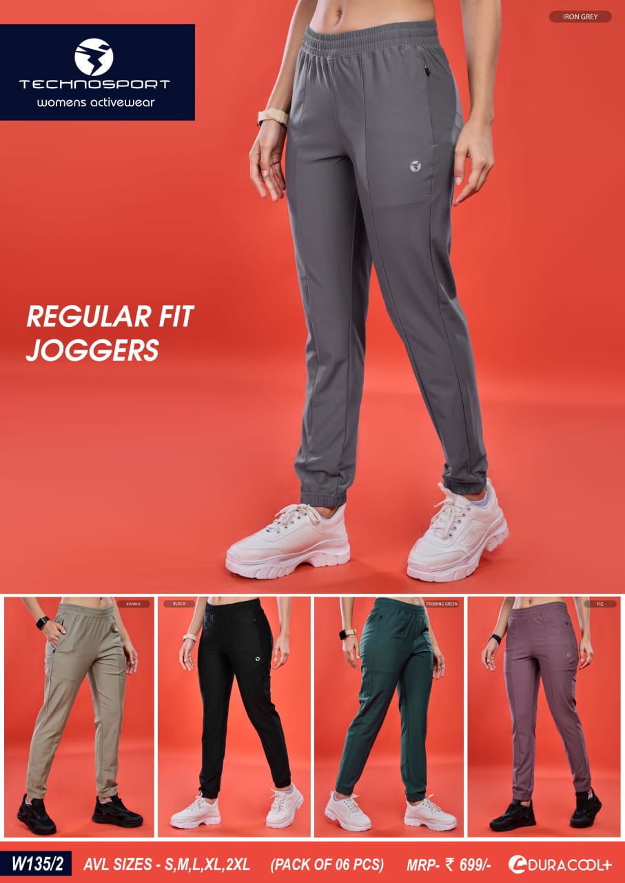 W135/2 ASSORTED WOMENS TECHNOSPORT TRACK PANT M - Image 1