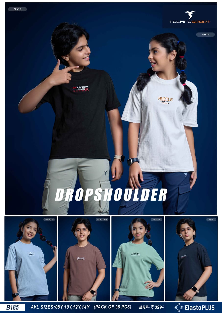 B185 ASSORTED BOYS TECHNOSPORT CREW NECK 12Y - Image 1