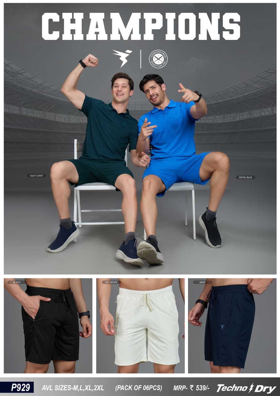 P929 ASSORTED MENS TECHNOSPORT SHORTS M - Image 1