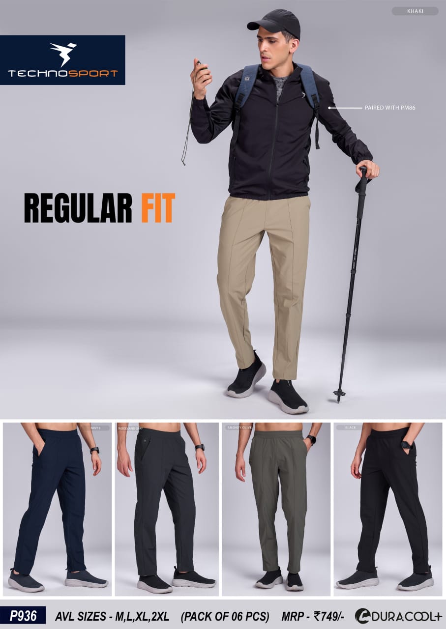 P936 ASSORTED MENS TECHNOSPORT TRACK PANT (L) - Image 1