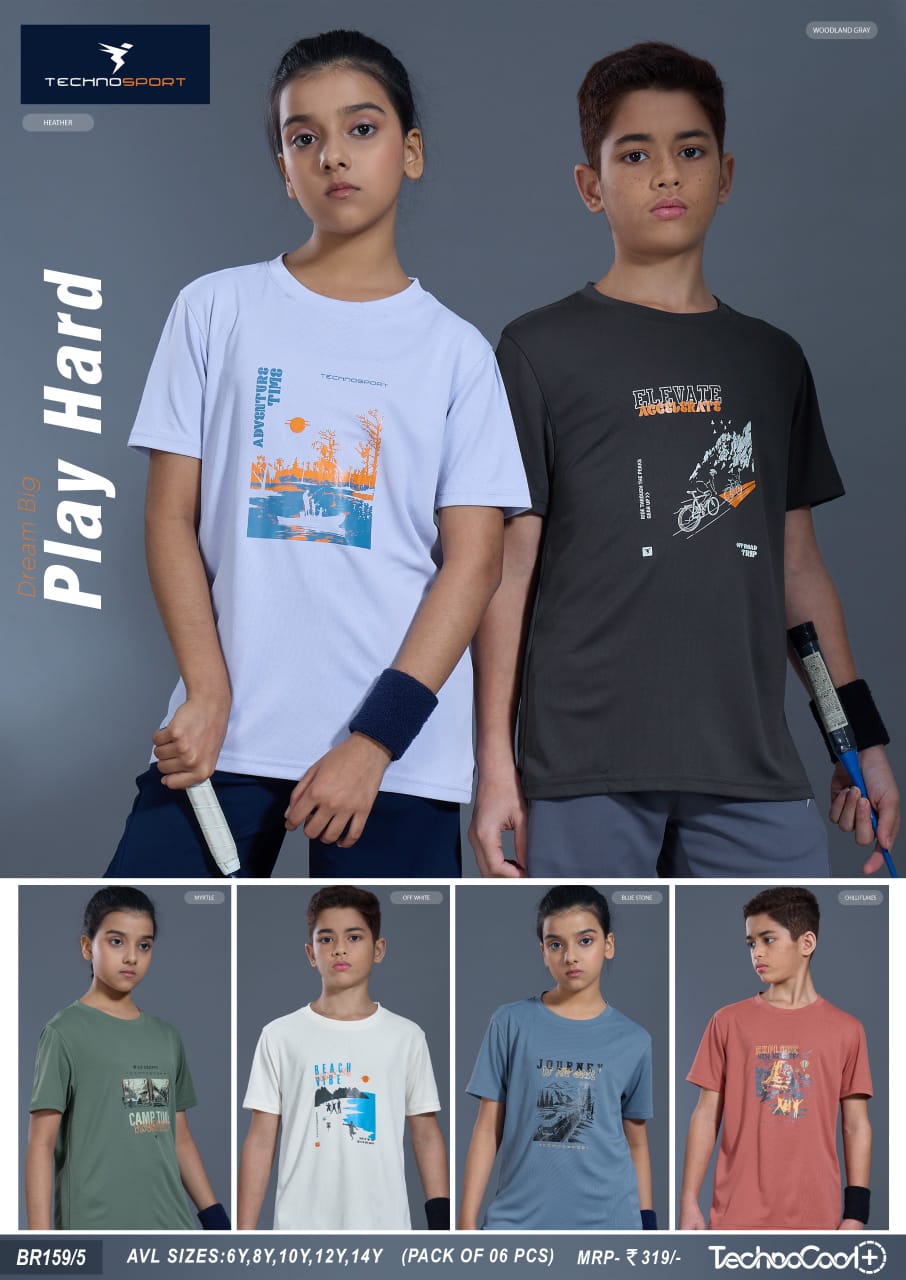 BR159 ASSORTED BOYS TECHNOSPORT CREW NECK (10Y) - Image 1