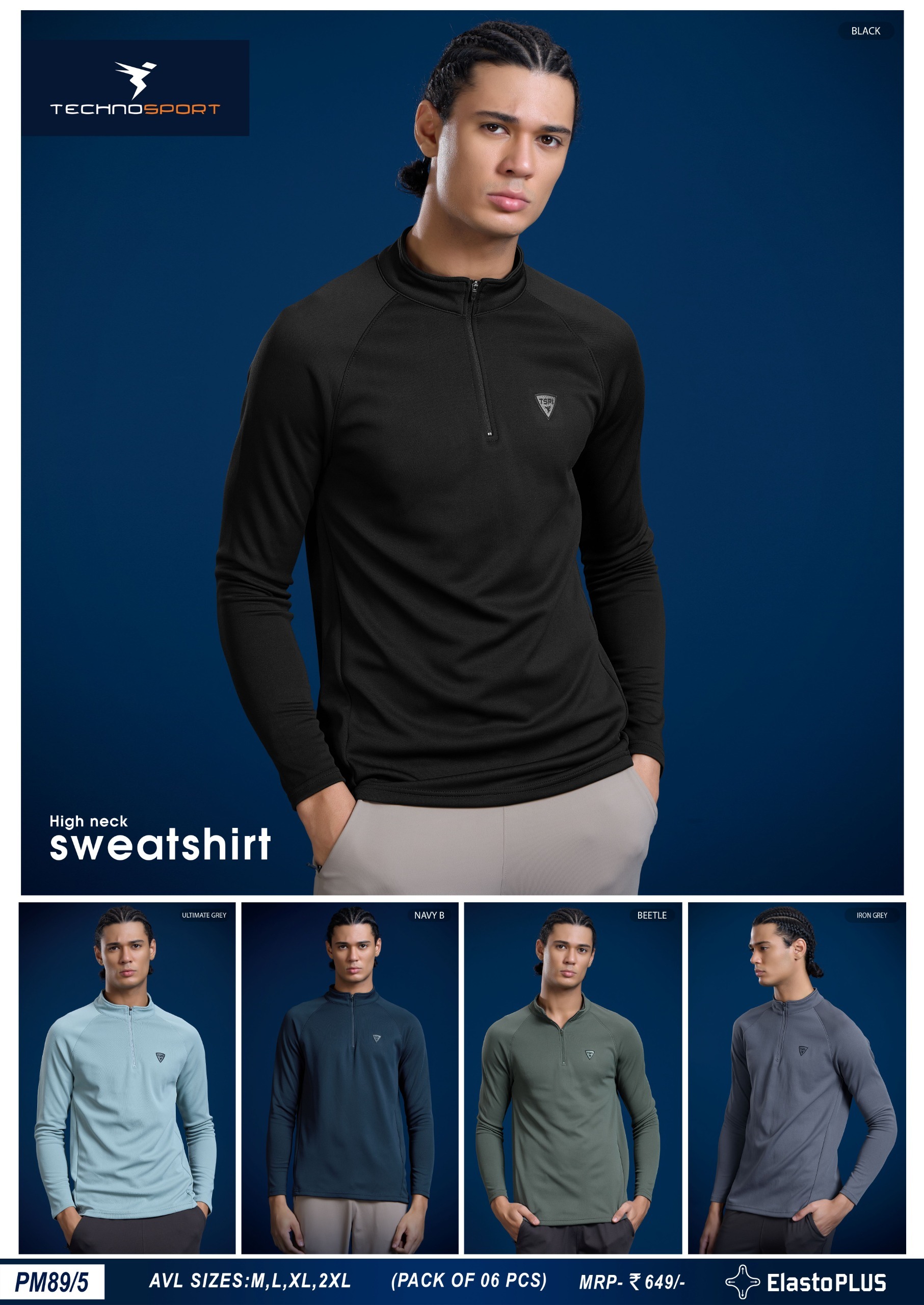 PM89 MENS SWEAT SHIRT (L) - Image 1