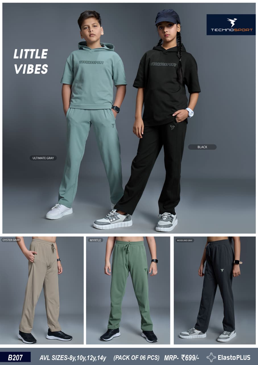 B207 ASSORTED KIDS TECHNOSPORT TRACK PANT 14Y - Image 1
