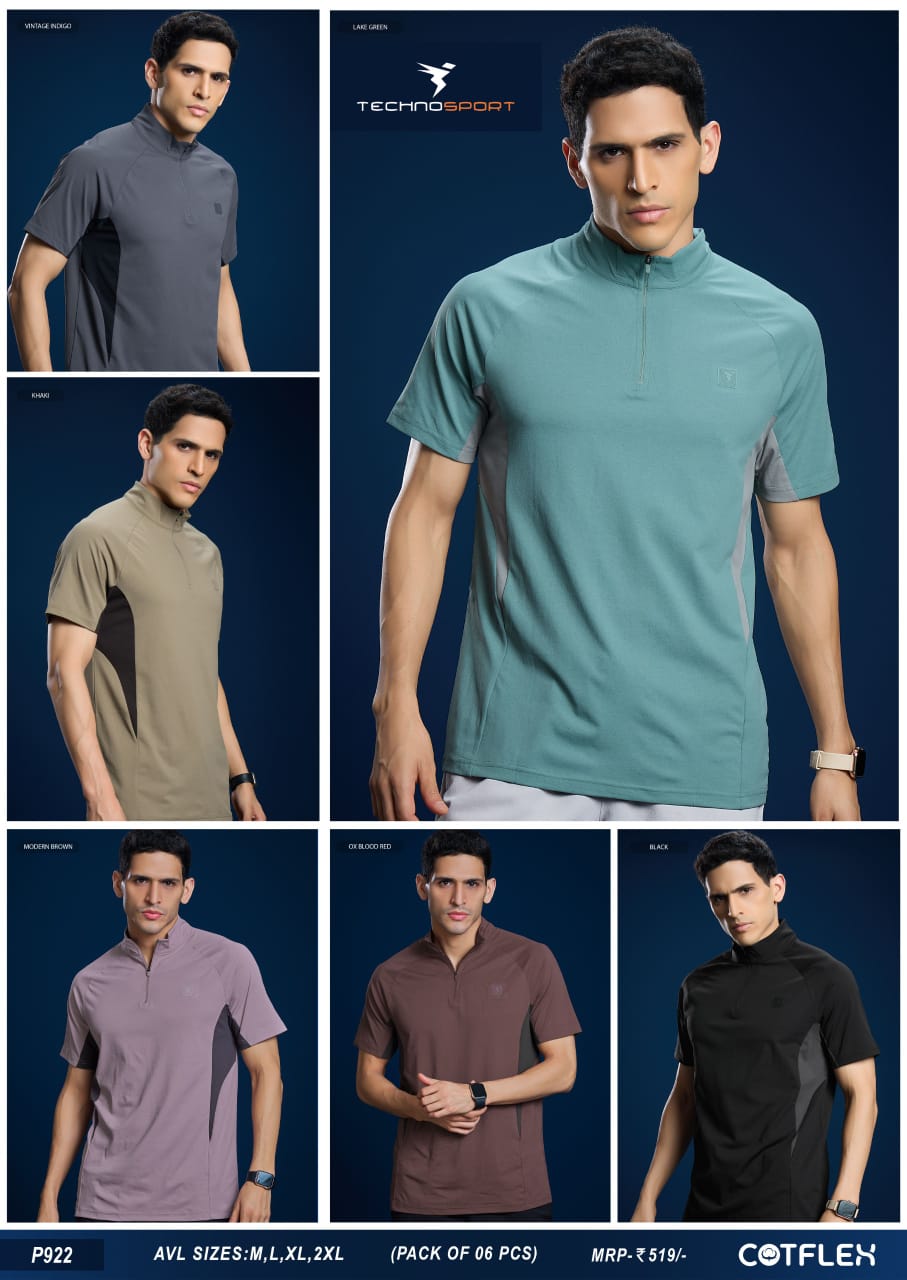 P922 ASSORTED MENS TECHNOSPORT COLLAR M - Image 1