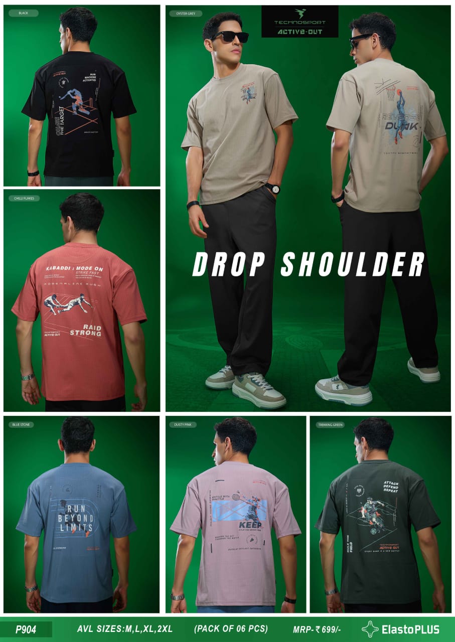 P904 ASSORTED MENS TECHNOSPORT CREW NECK XL - Image 1