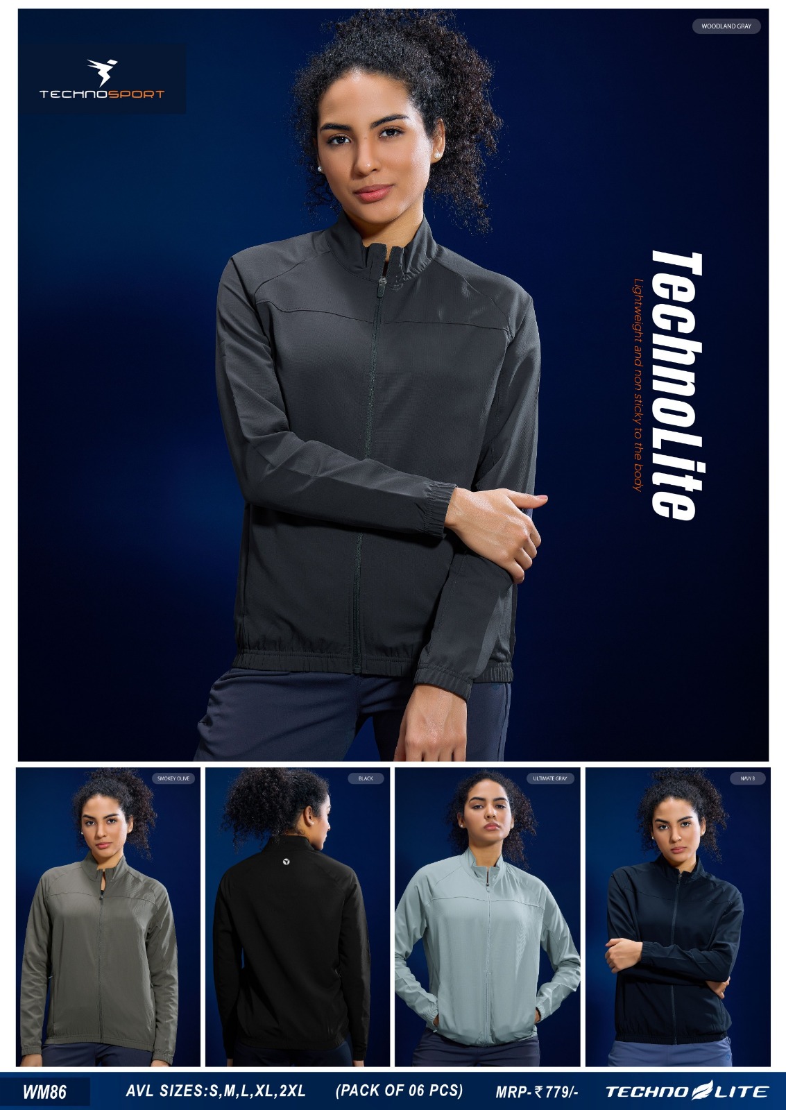 WM86 ASSORTED WOMENS TECHNOSPORT JACKET M - Image 1