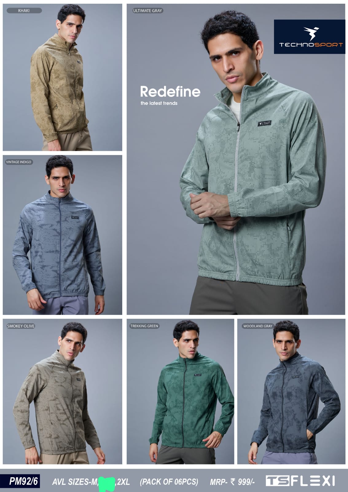 PM92/6 ASSORTED MENS TECHNOSPORT JACKET M - Image 1