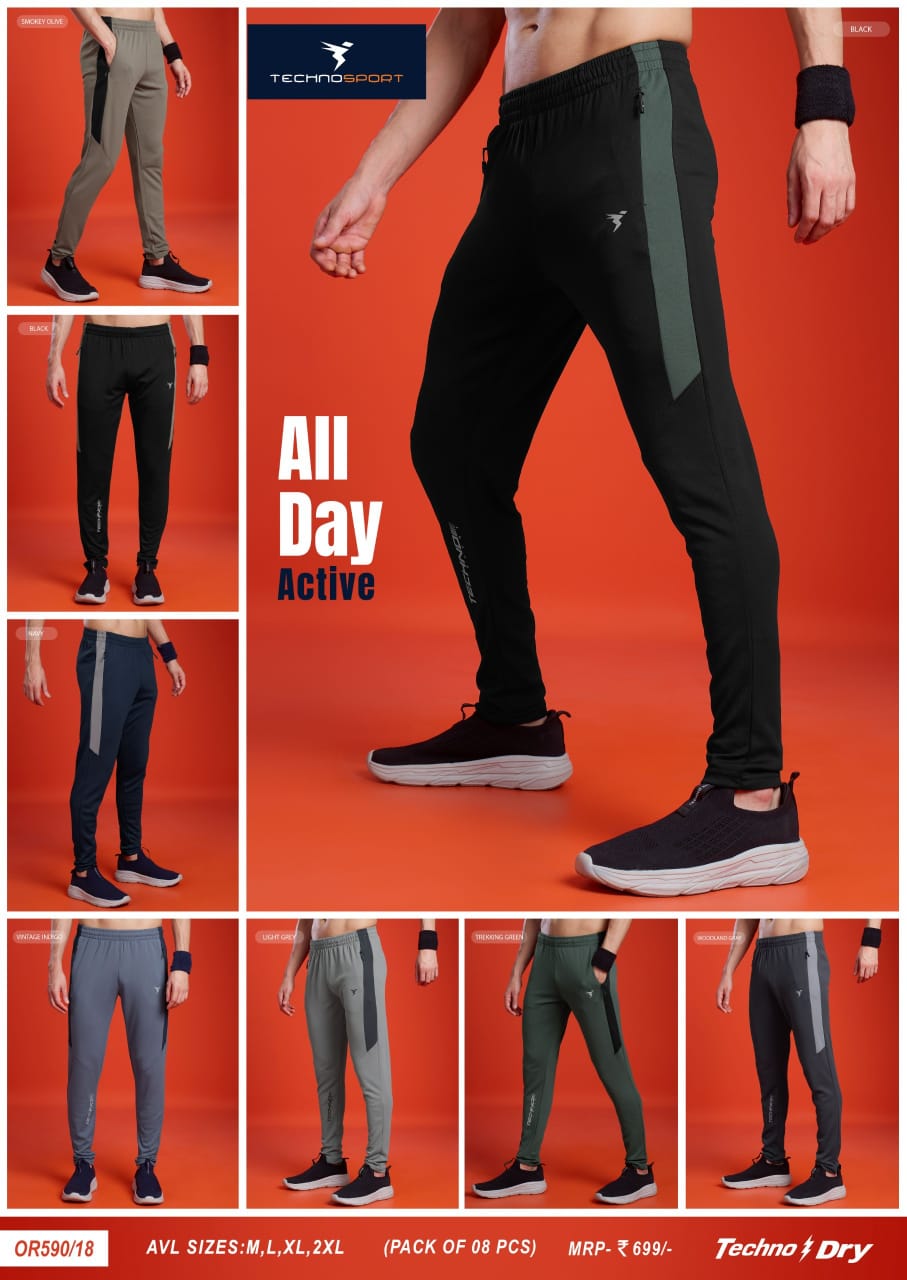 OR590 ASSORTED MENS TECHNOSPORT TRACK PANT (L) - Image 1