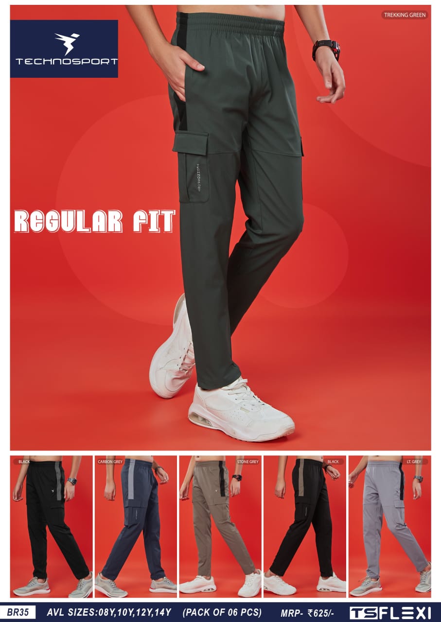 BR35 ASSORTED BOYS TECHNOSPORT TRACK PANT 08Y - Image 1