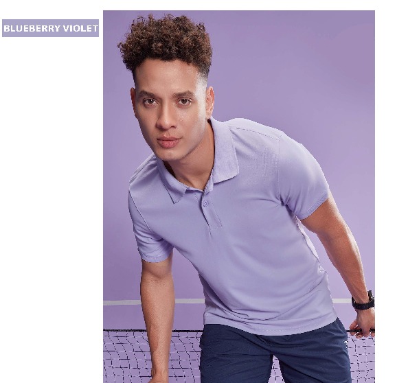 OR51/28 BLUE BERRY VIOLET MENS TECHNOSPORT COLLAR H/S L MRP.420 - Image 2
