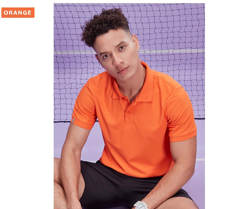 OR51/28 ORANGE MENS TECHNOSPORT COLLAR H/S 3XL MRP.450 - Image 1