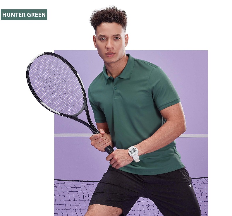 OR51 HUNTER GREEN MENS TECHNOSPORT COLLAR H/S (XL) - Image 2