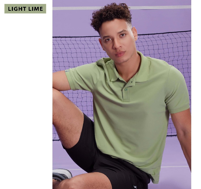 OR51/28 LIGHT LIME MENS TECHNOSPORT COLLAR H/S 4XL MRP.450 - Image 1