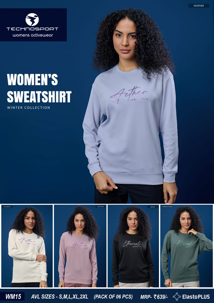 WM15 ASSORTED WOMENS TECHNOSPORT CREW NECK S - Image 1
