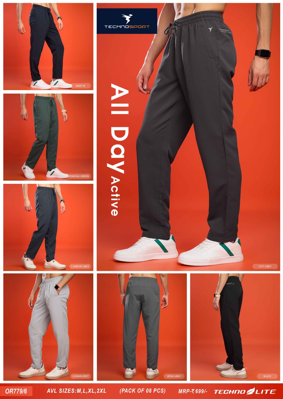 OR779/6 ASSORTED MENS TECHNOSPORT TRACK PANT L - Image 1