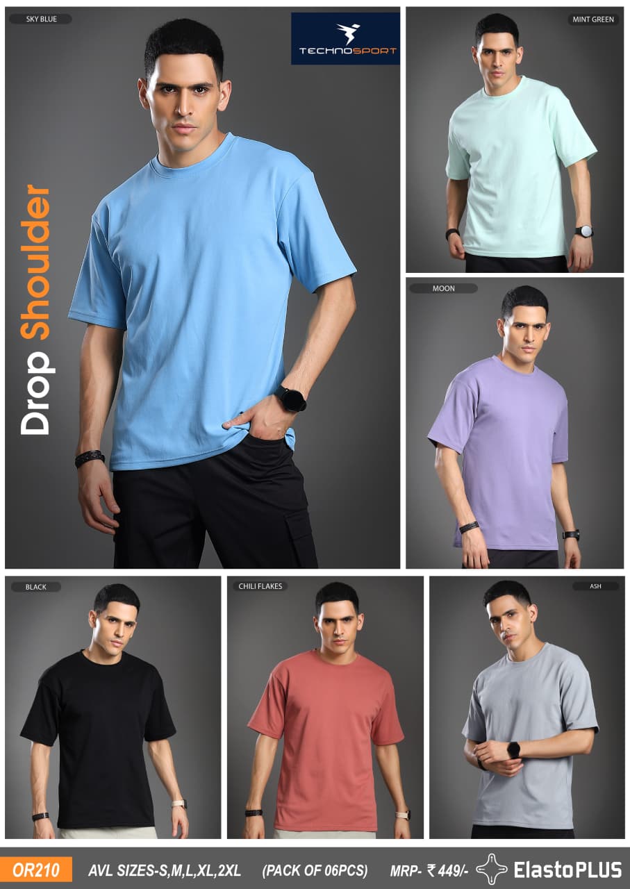 OR210 MENS CREW NECK H/S 2XL - Image 1