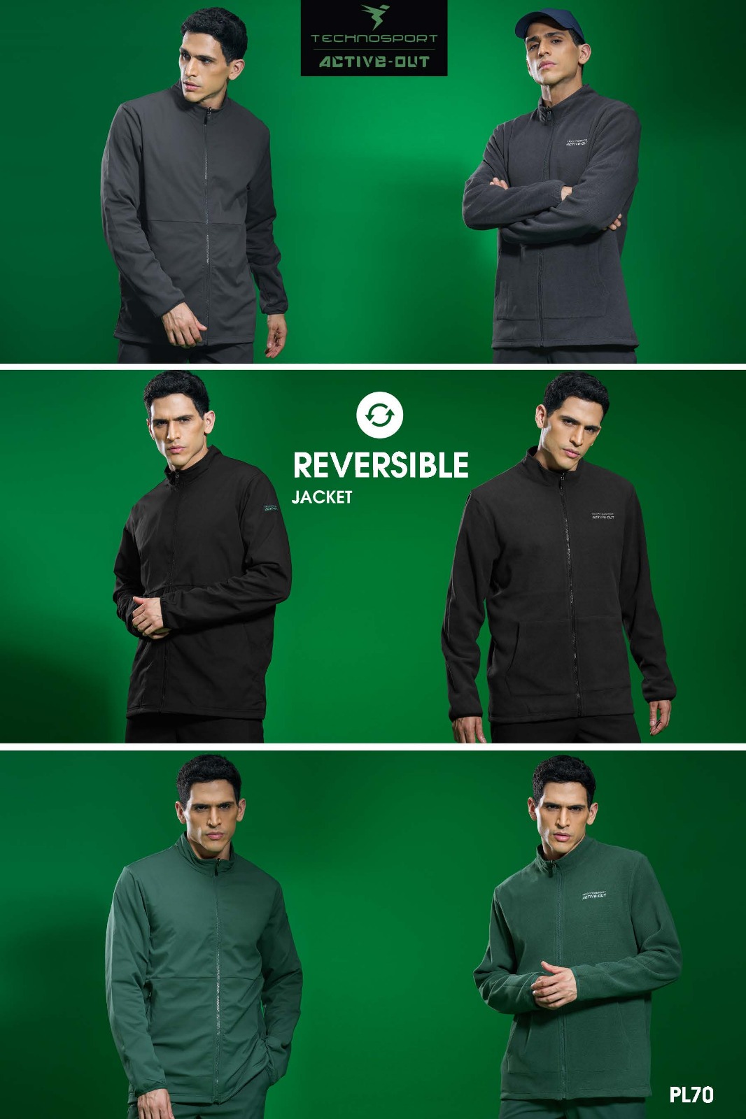 PL70 ASSORTED MENS TECHNOSPORT JACKET M - Image 1