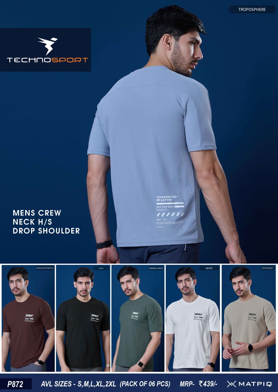 P872 ASSORTED MENS TECHNOSPORT CREW NECK XL - Image 1