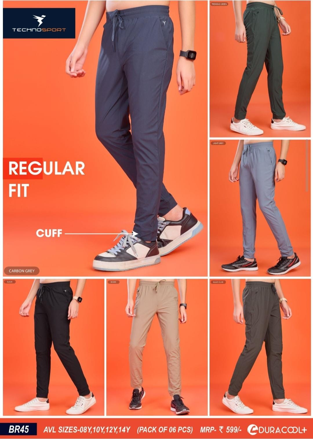 BR45 ASSORTED BOYS TECHNOSPORT TRACK PANT 10Y - Image 1