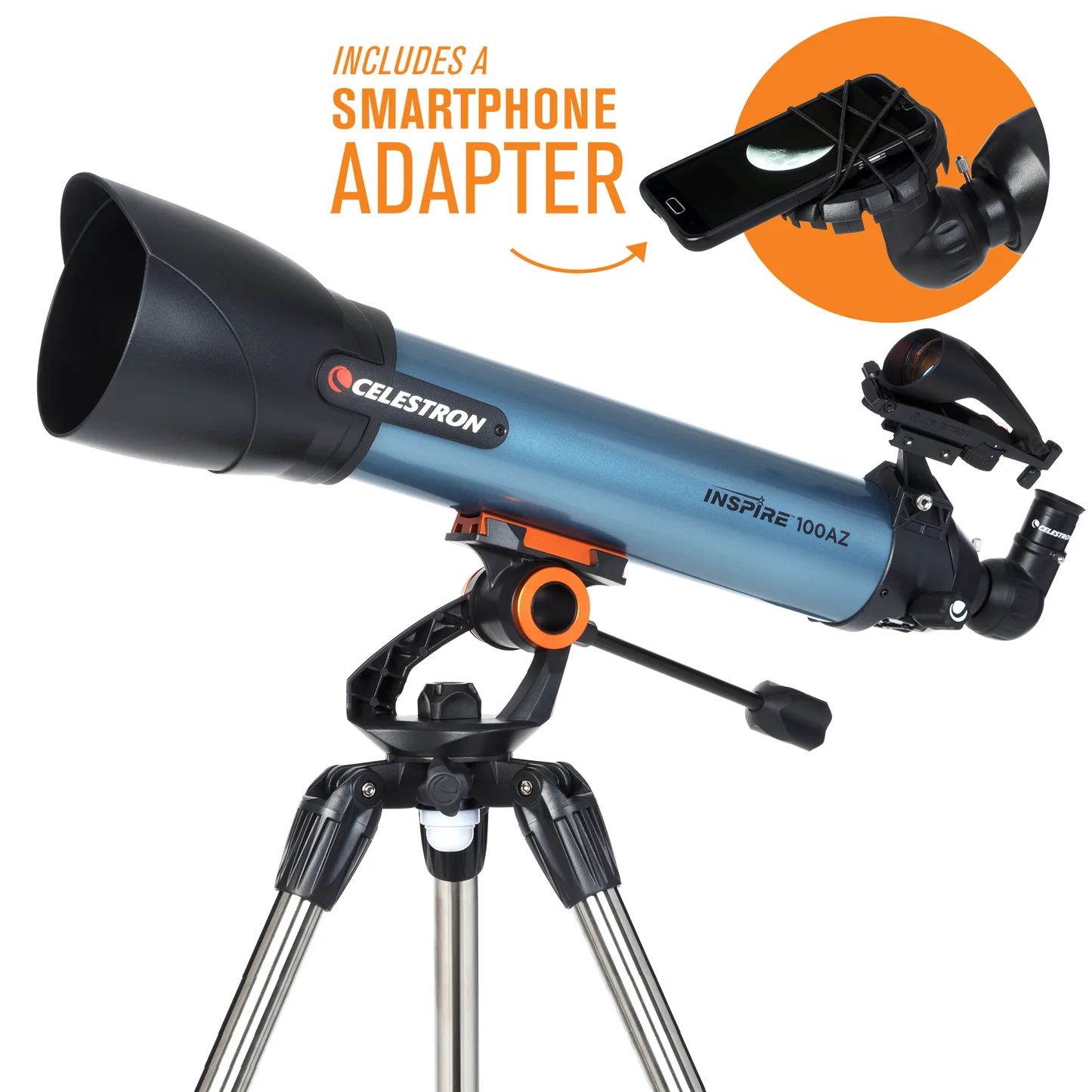 Celestron Inspire 100Az Refractor Telescope (22403) - Image 1