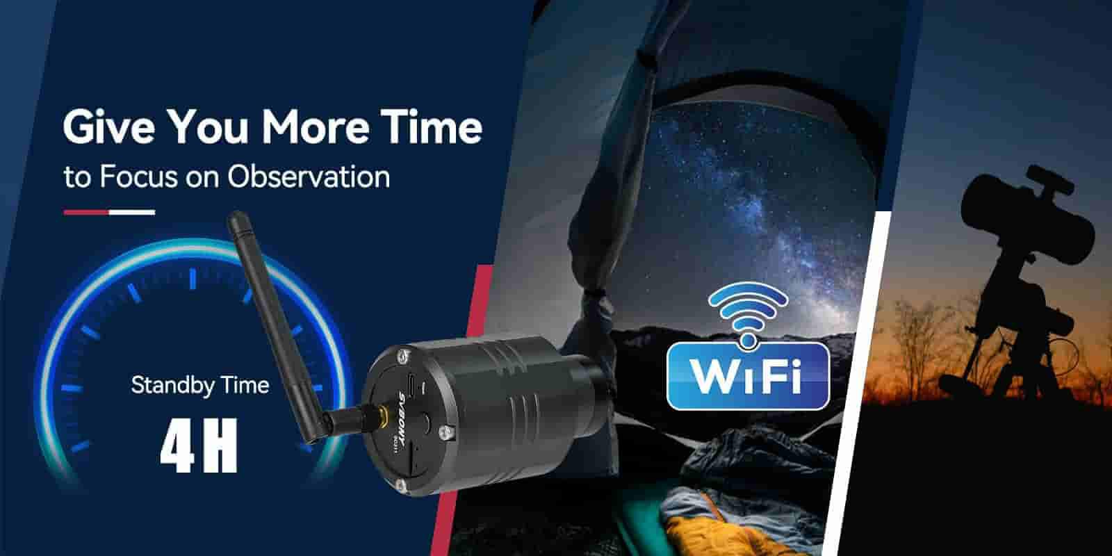SVBONY SC311 WiFi Telescope Camera Eyepiece, IMX662 Astronomy Camera for 4 Device Connections, 1080P Planetary Camera with Removable UV IR Cut Glass, for Outdoor Deep Sky Photography and EAA - B0CP1PNG99 - Image 14