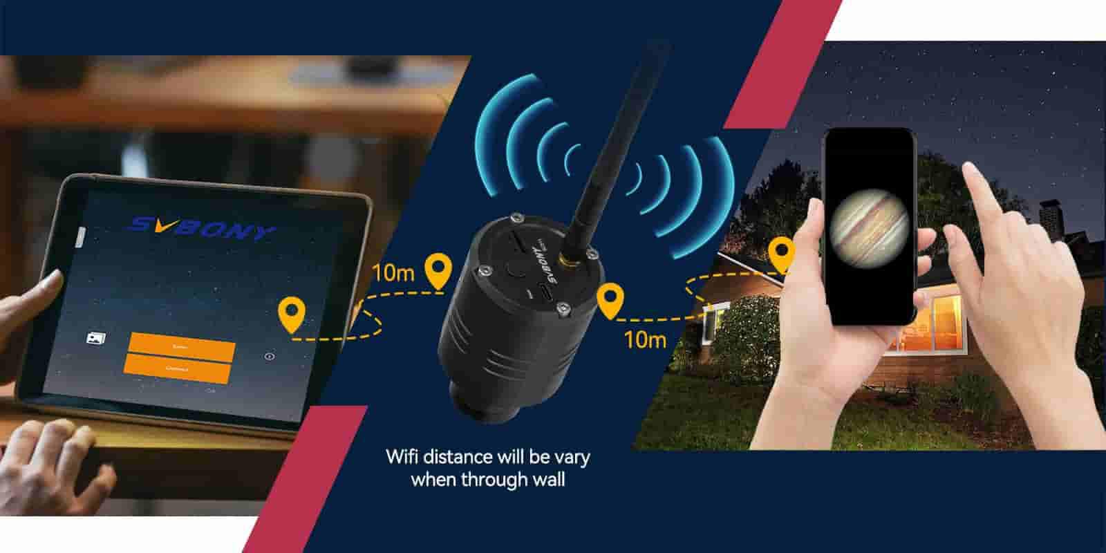 SVBONY SC311 WiFi Telescope Camera Eyepiece, IMX662 Astronomy Camera for 4 Device Connections, 1080P Planetary Camera with Removable UV IR Cut Glass, for Outdoor Deep Sky Photography and EAA - B0CP1PNG99 - Image 13