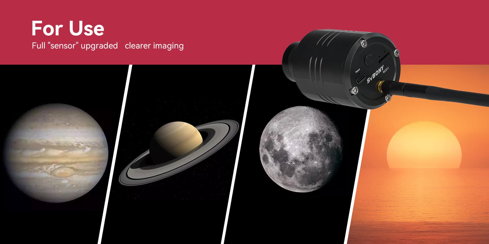 SVBONY SC311 WiFi Telescope Camera Eyepiece, IMX662 Astronomy Camera for 4 Device Connections, 1080P Planetary Camera with Removable UV IR Cut Glass, for Outdoor Deep Sky Photography and EAA - B0CP1PNG99 - Image 15