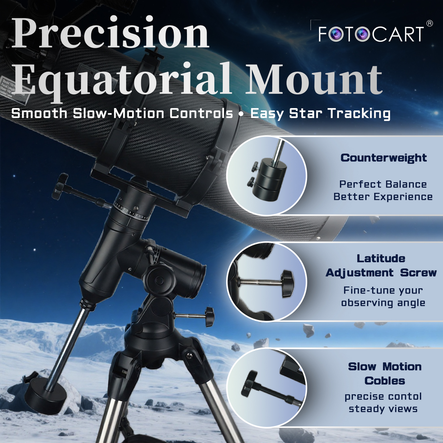 Fotocart Astro Pro 150EQ Reflector Telescope - Image 3
