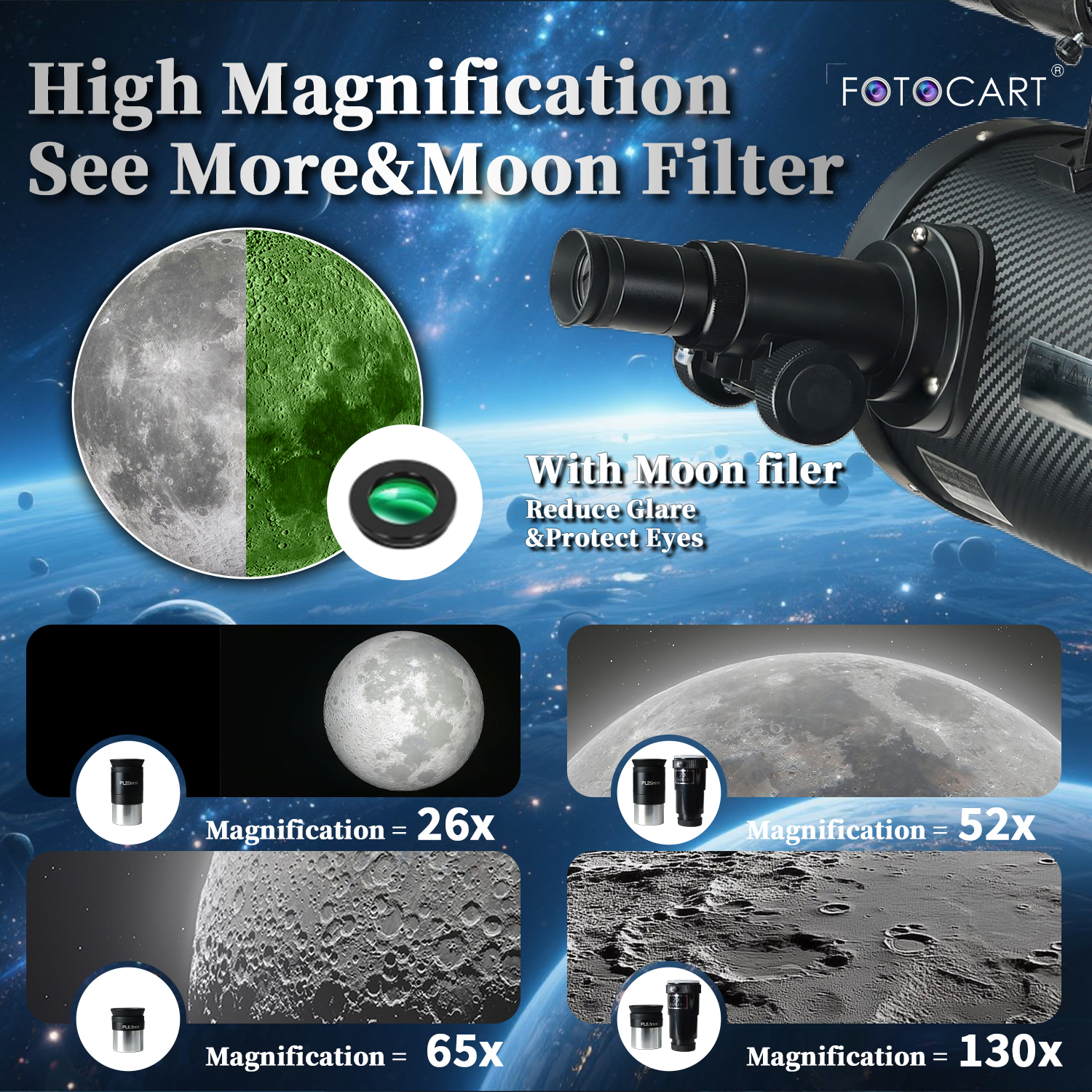 Fotocart Astro Pro 150EQ Reflector Telescope - Image 4