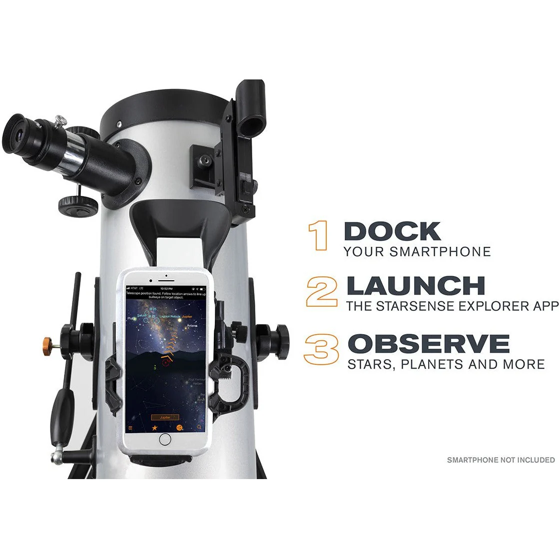 Celestron StarSense Explorer LT 114AZ Smartphone App-Enabled Newtonian Reflector Telescope (22452) - Image 2