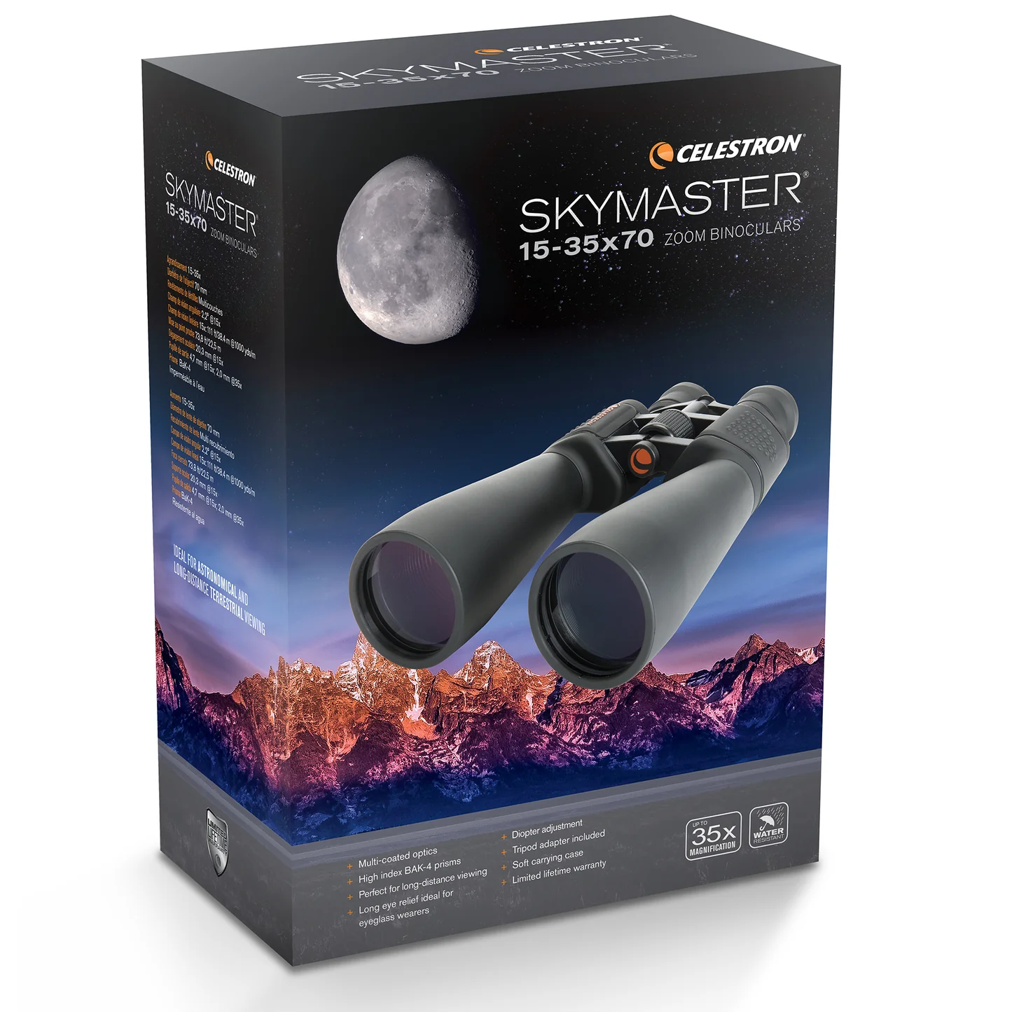 Celestron SkyMaster 15-35x70mm Zoom Porro Binoculars (71013) - Image 9