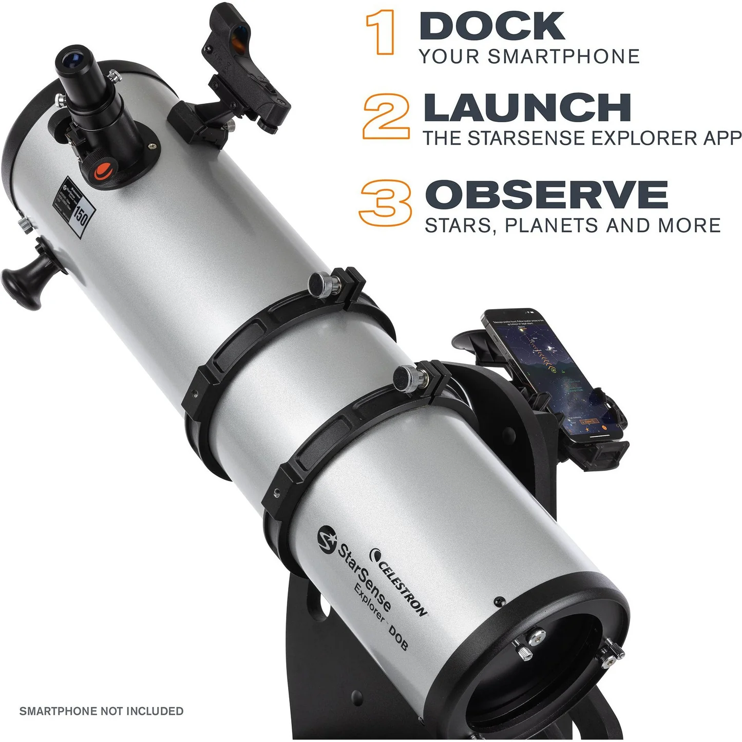 Celestron StarSense Explorer 150mm Dobsonian Smartphone App-Enabled Telescope (22482) - Image 2