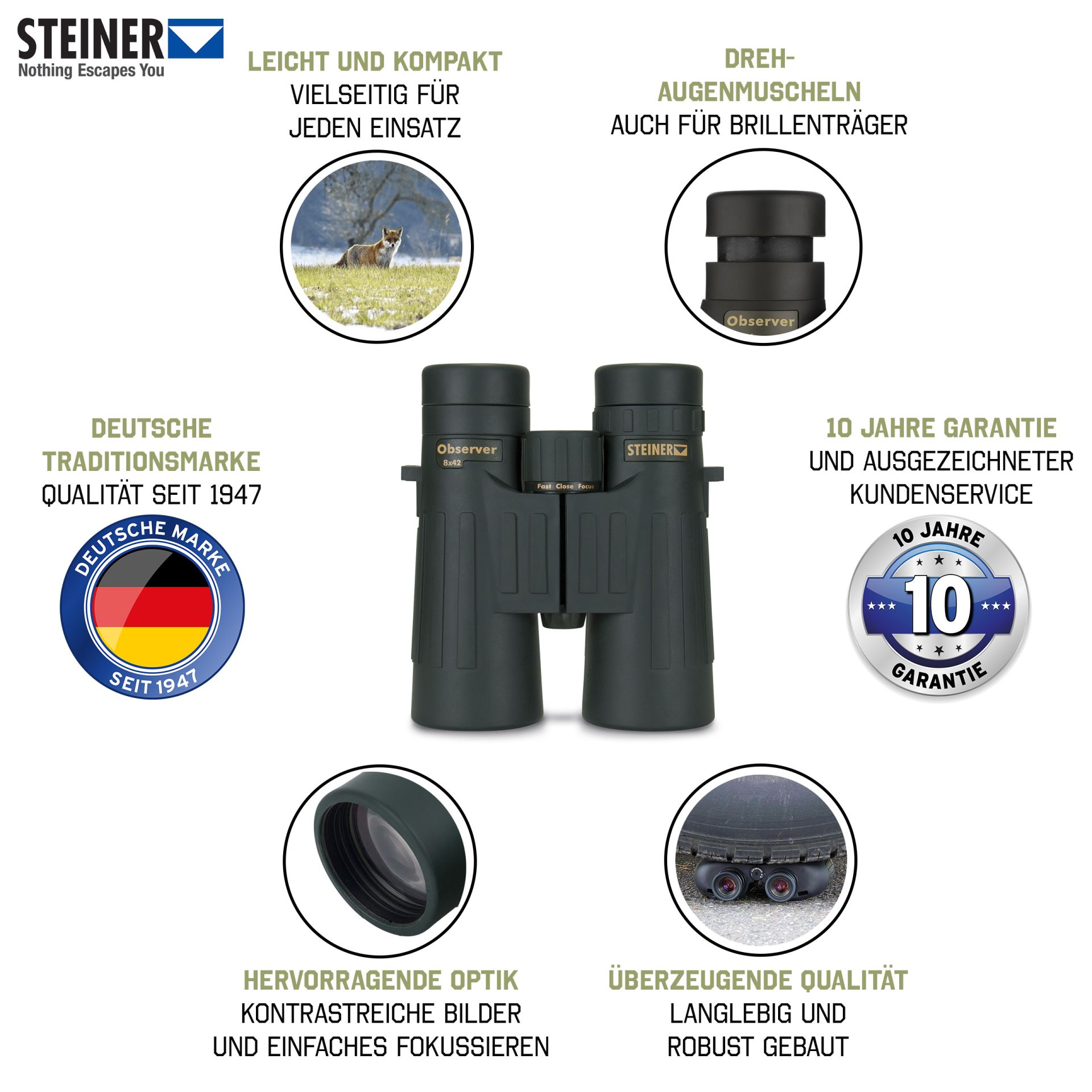 Steiner Observer 8x42 Binocular - Image 3