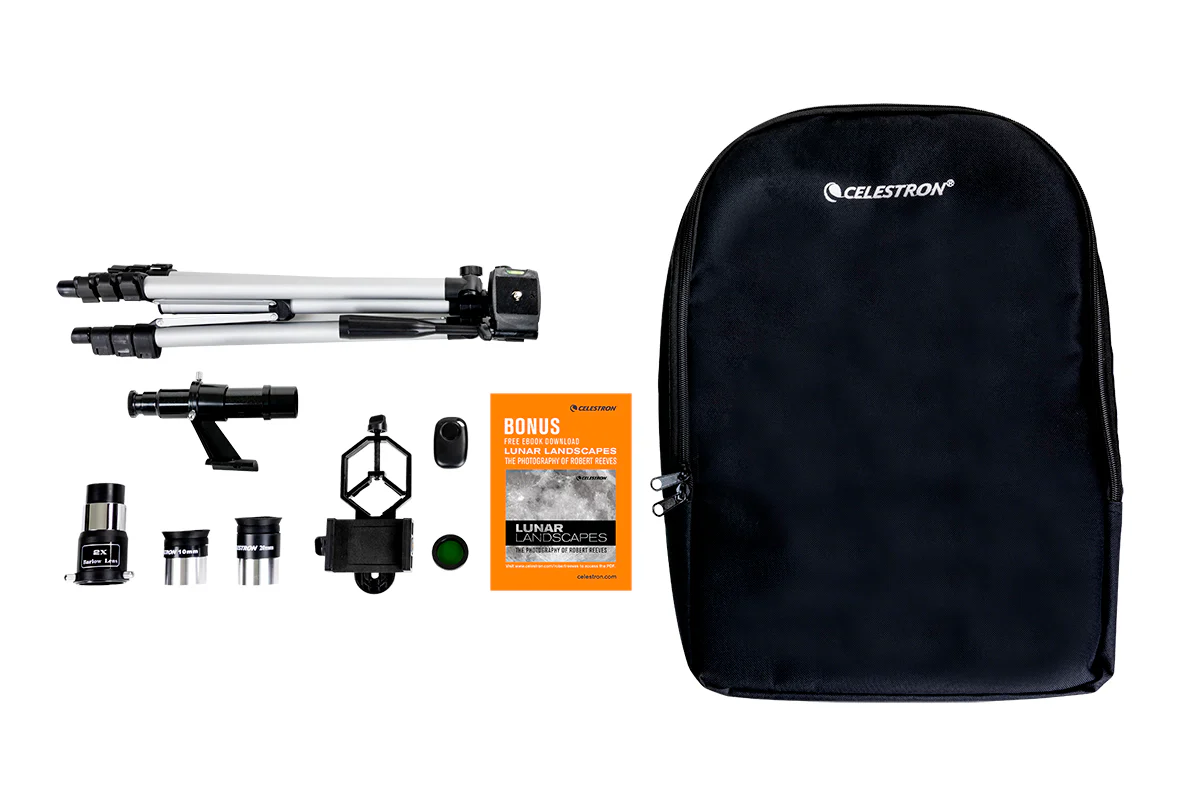 Celestron Travel Scope 70 DX Portable Telescope with Smartphone Adapter (22035) - Image 2