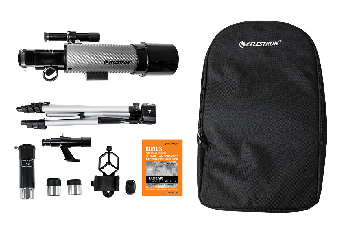 Celestron Travel Scope 60 DX Portable Telescope with Smartphone Adapter (22007) - Image 10