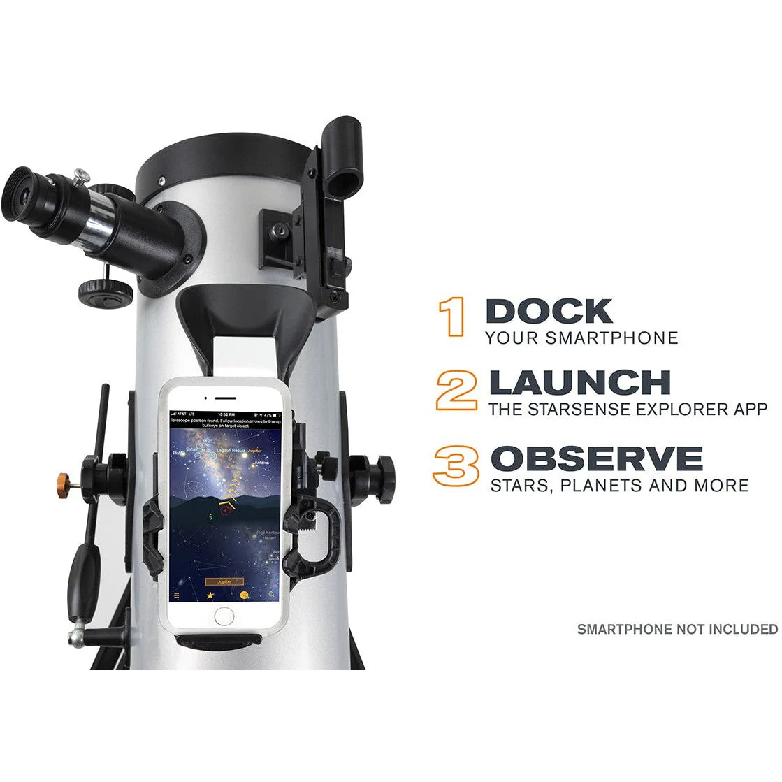 Celestron StarSense Explorer LT 127AZ Smartphone App-Enabled Newtonian Reflector Telescope (22453) - Image 2