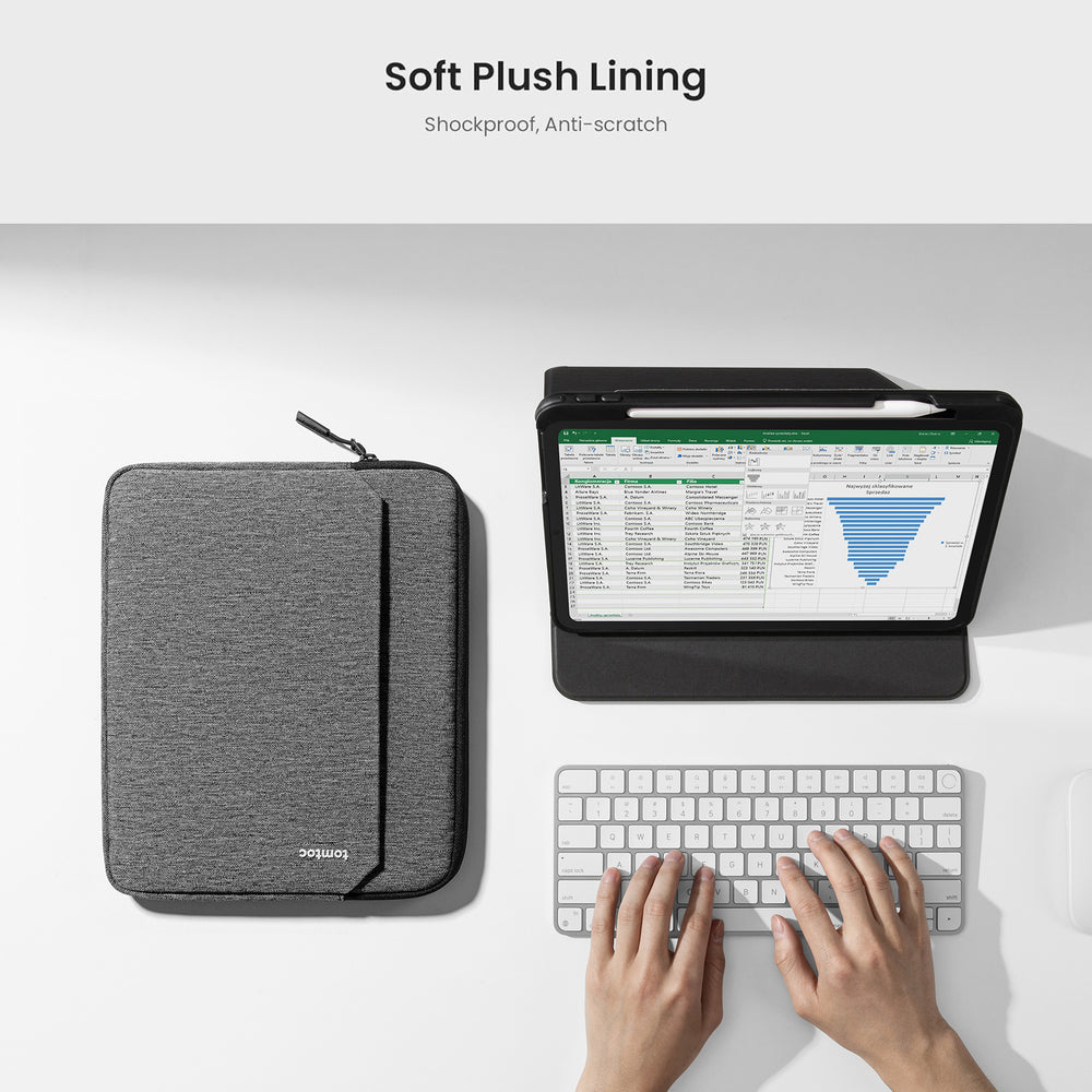 Light-B18 Tablet Sleeve-32.76 cm(12.9 Inch)-Gray - Image 6