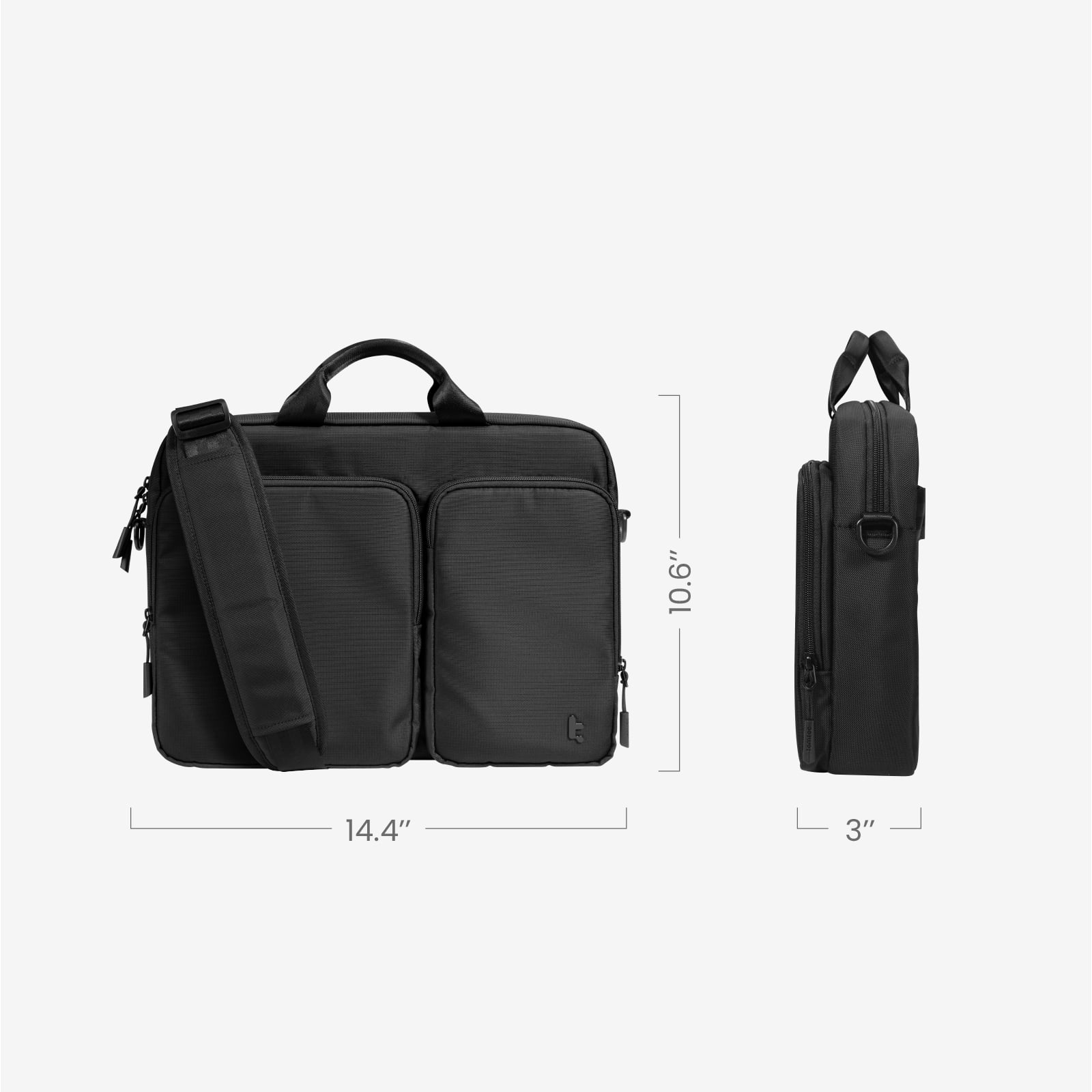 Navigator-A33 Laptop Shoulder Bag-35.56 cm(14 Inch) Universal-Black Navigator-A33 Laptop Shoulder Bag-35.56 cm(14 Inch) Universal-Black - Image 12