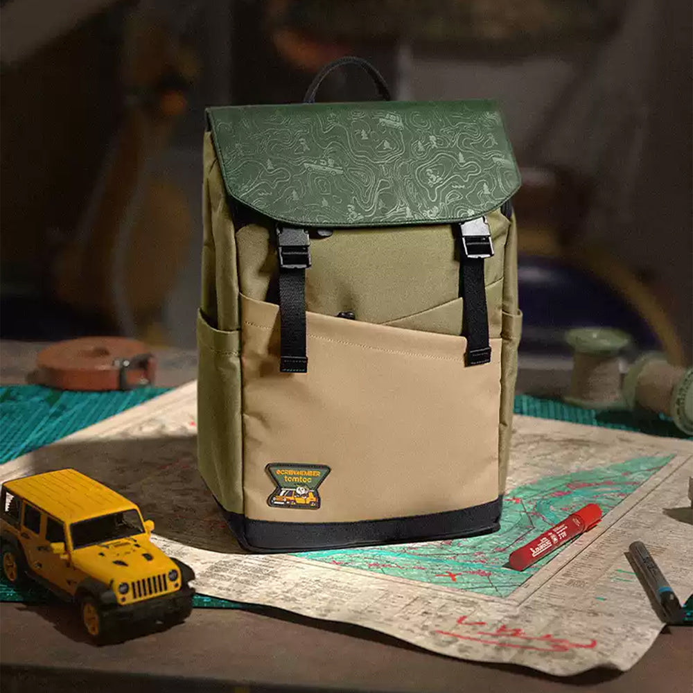 Slash-T64 Flip Laptop Backpack 15.6 Inch/18L-Green - Image 6