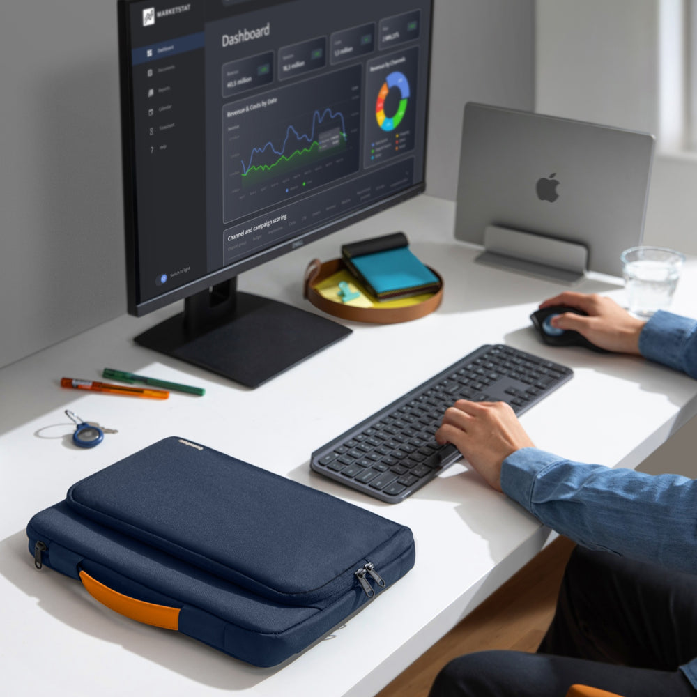 Defender-A14 Laptop Briefcase-39.62 cm(15.6 Inch)-Navy Blue - Image 14