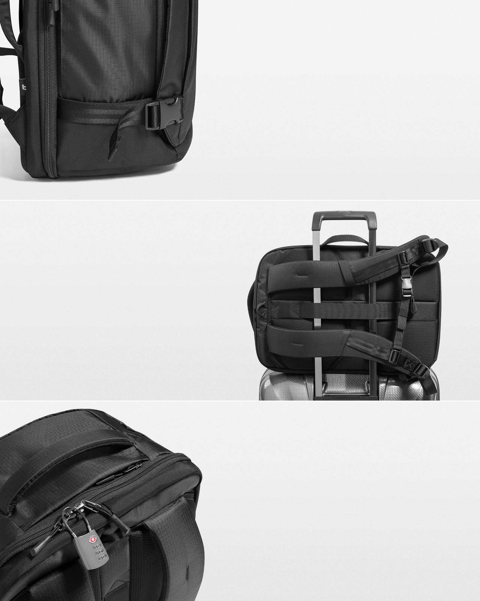 Navigator-T66 Lite Travel Laptop Backpack-43.18 cm/40L(17 Inch)-Black Navigator-T66 Lite Travel Laptop Backpack-43.18 cm/40L(17 Inch)-Black - Image 8