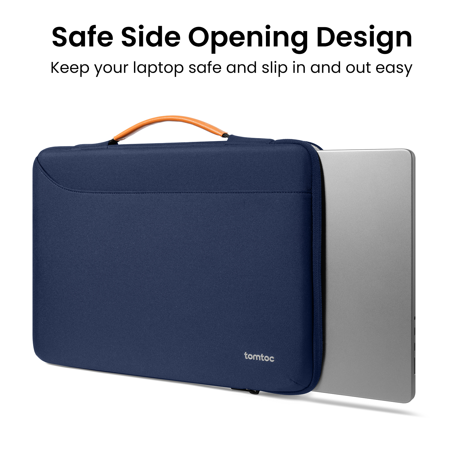 Defender-A22 Laptop Briefcase 16 Inch MacBook-Navy Blue - Image 5