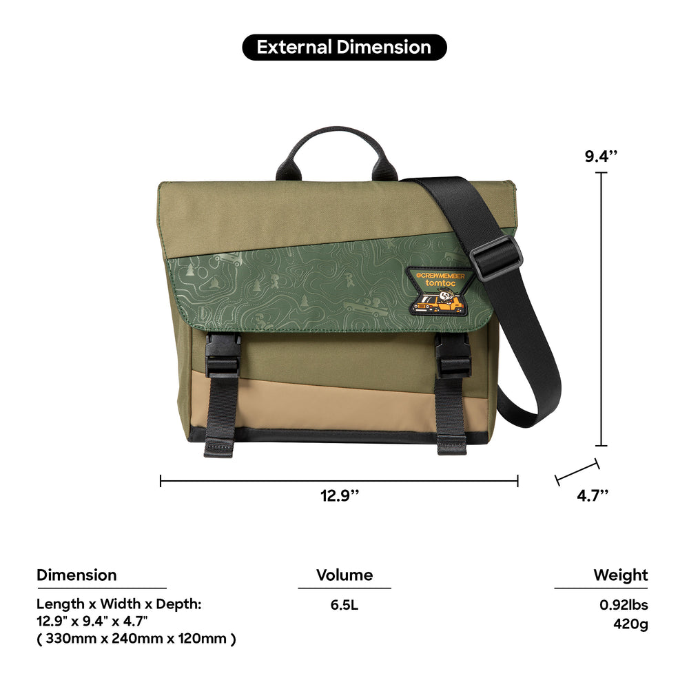 Slash-T27 Shoulder Bag Green - Image 15