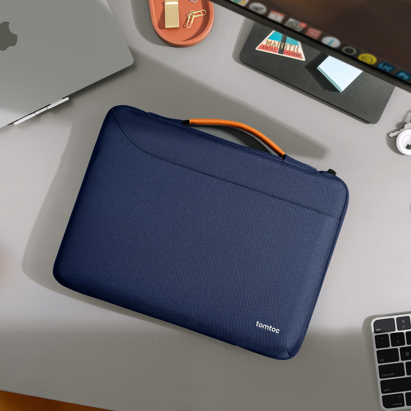 Defender-A22 Laptop Briefcase 16 Inch MacBook-Navy Blue - Image 8