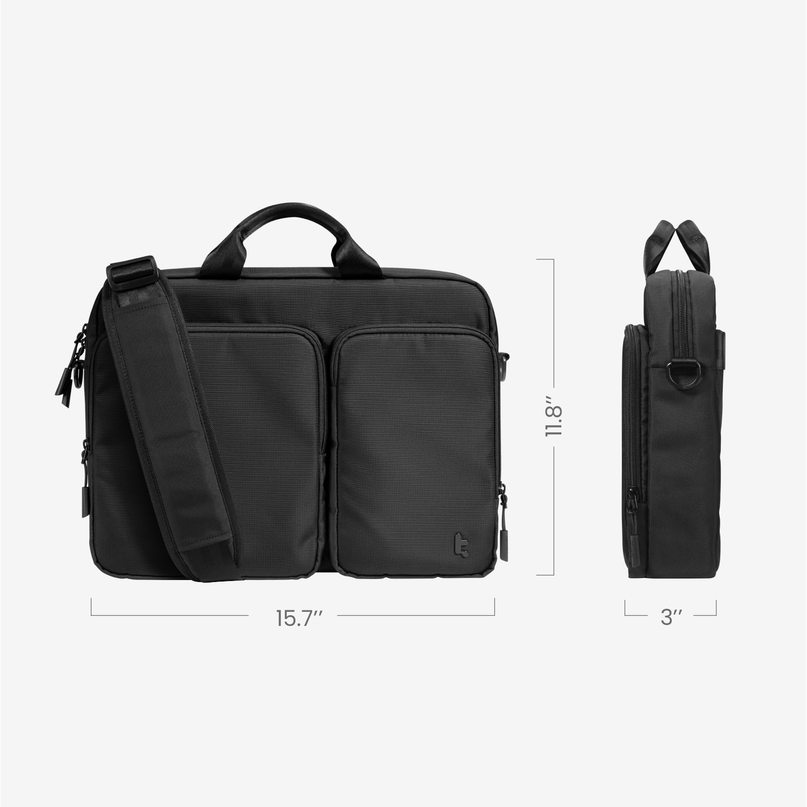 Navigator-A33 Laptop Shoulder Bag-40.64 cm(16 Inch) Universal-Black - Image 12