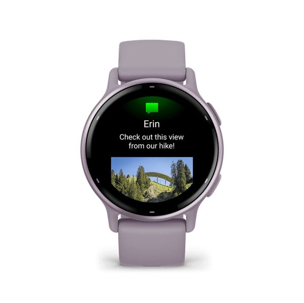 Vivoactive 5 Metallic Orchid Aluminum Bezel With Orchid Case And Silicone Band - Image 2