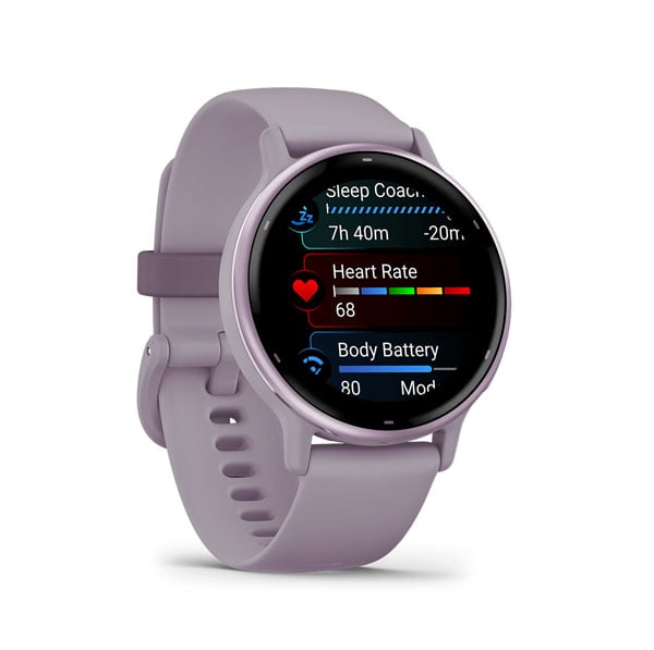 Vivoactive 5 Metallic Orchid Aluminum Bezel With Orchid Case And Silicone Band - Image 3