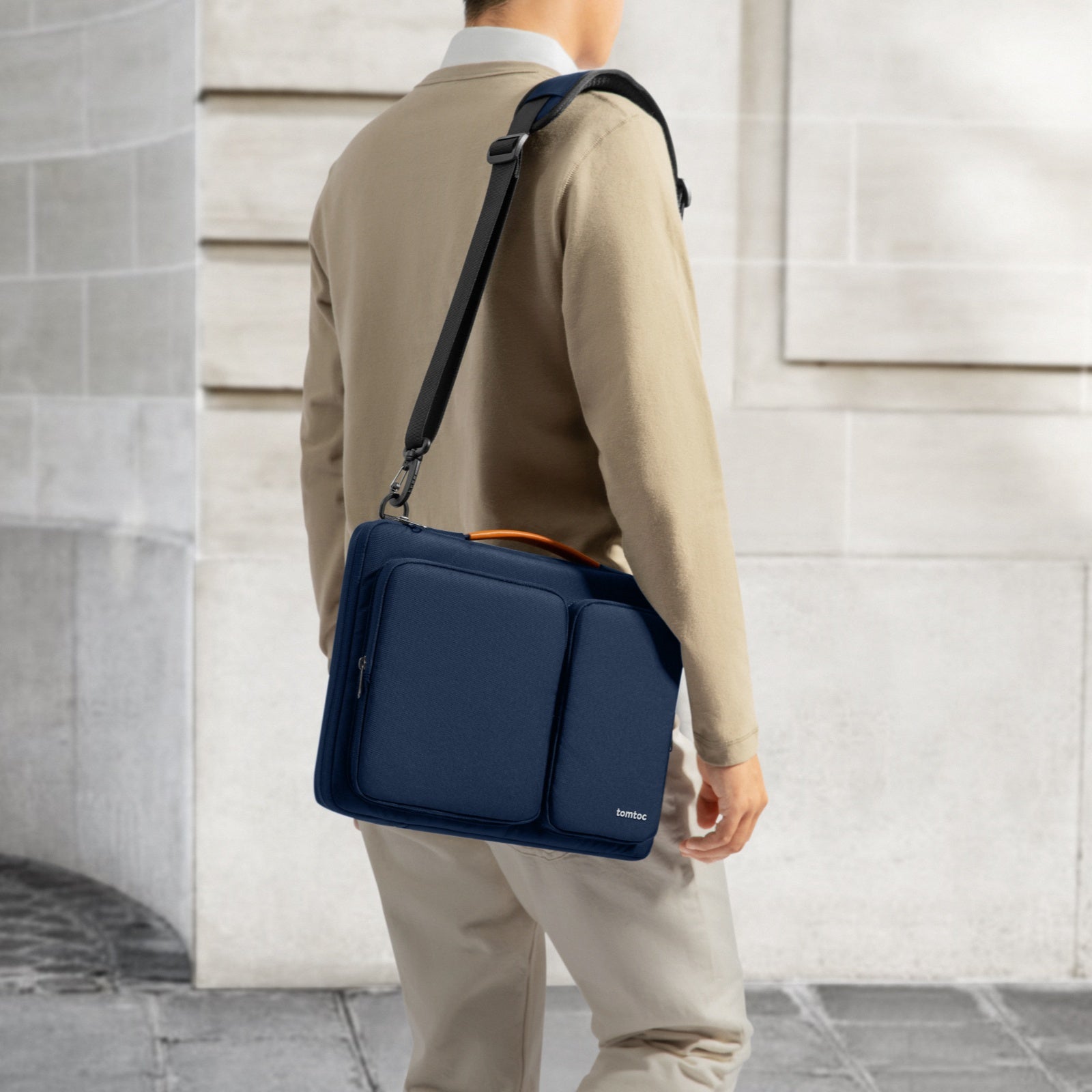 Defender-A42 Laptop Briefcase 40.64 cm(16 Inch) MacBook-Navy Blue - Image 10
